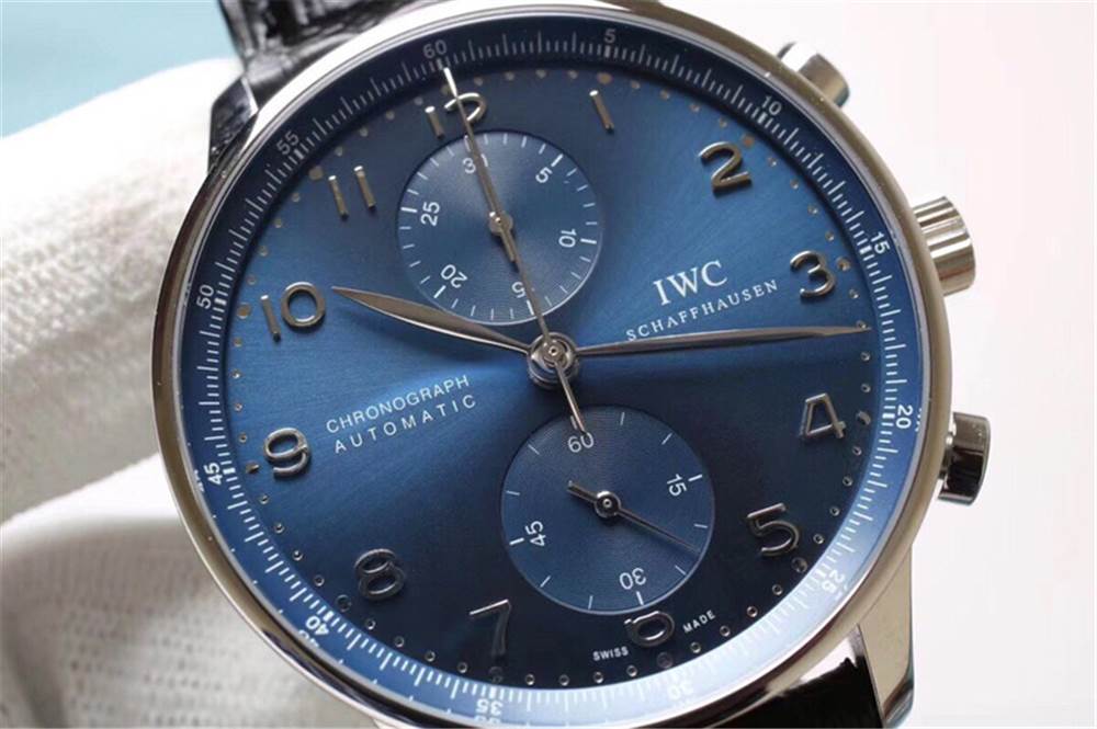ZF厂万国IW371480葡计蓝盘IWC葡萄牙系列计时腕表  第5张